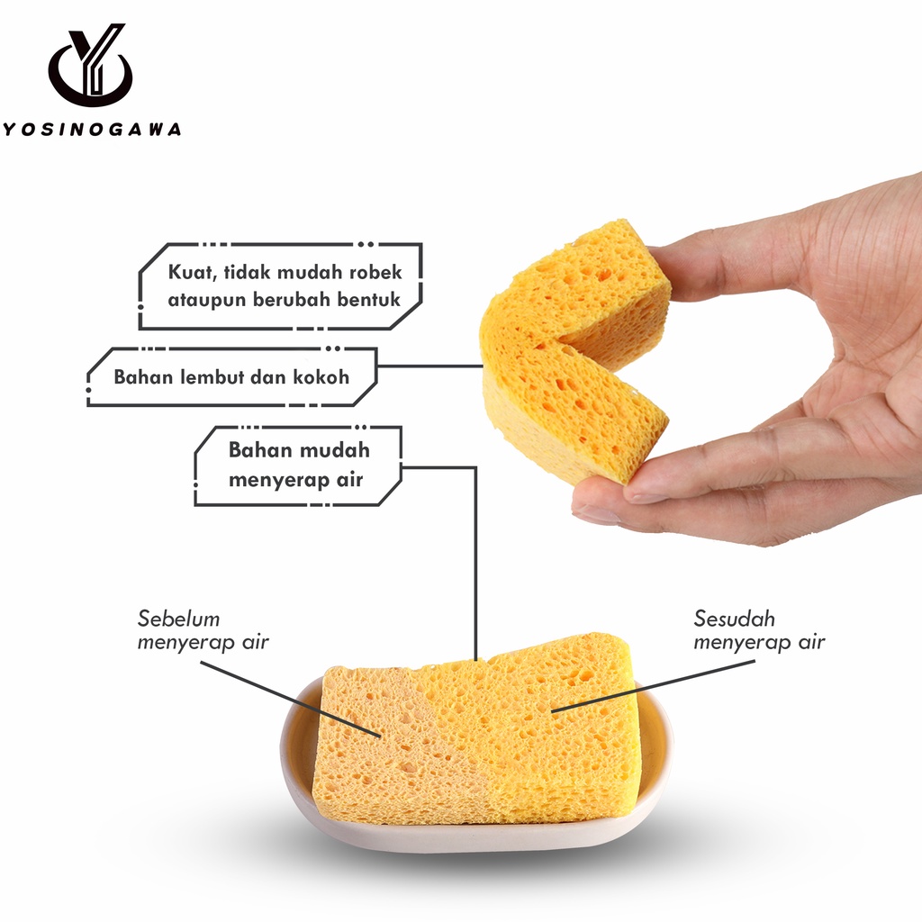 Spons Serbaguna/Sponge Busa Cuci Piring Unik&amp;Lucu-ANTI MINYAK-YOSINOGAWA