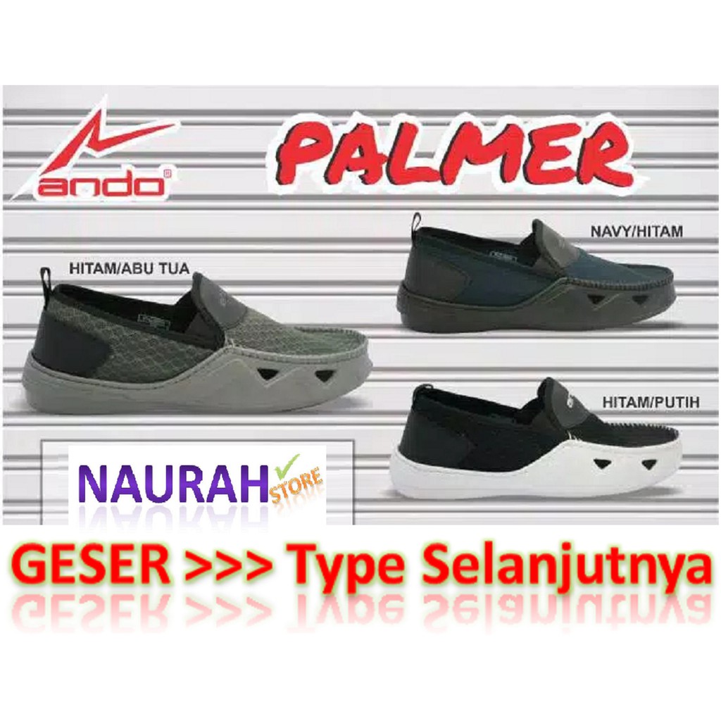Sepatu Pria Ando Slip On Original Palmer Fletcher Dejavu Obral Casual Shoes Keren Ringan Tahan Air