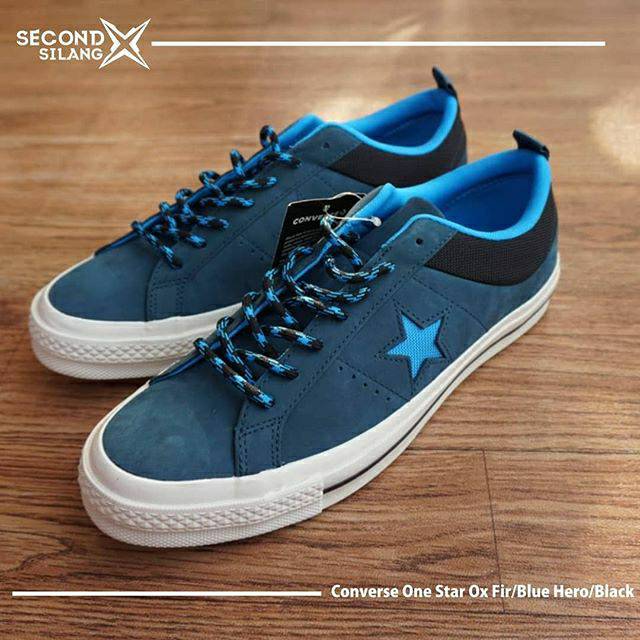 converse ox blue