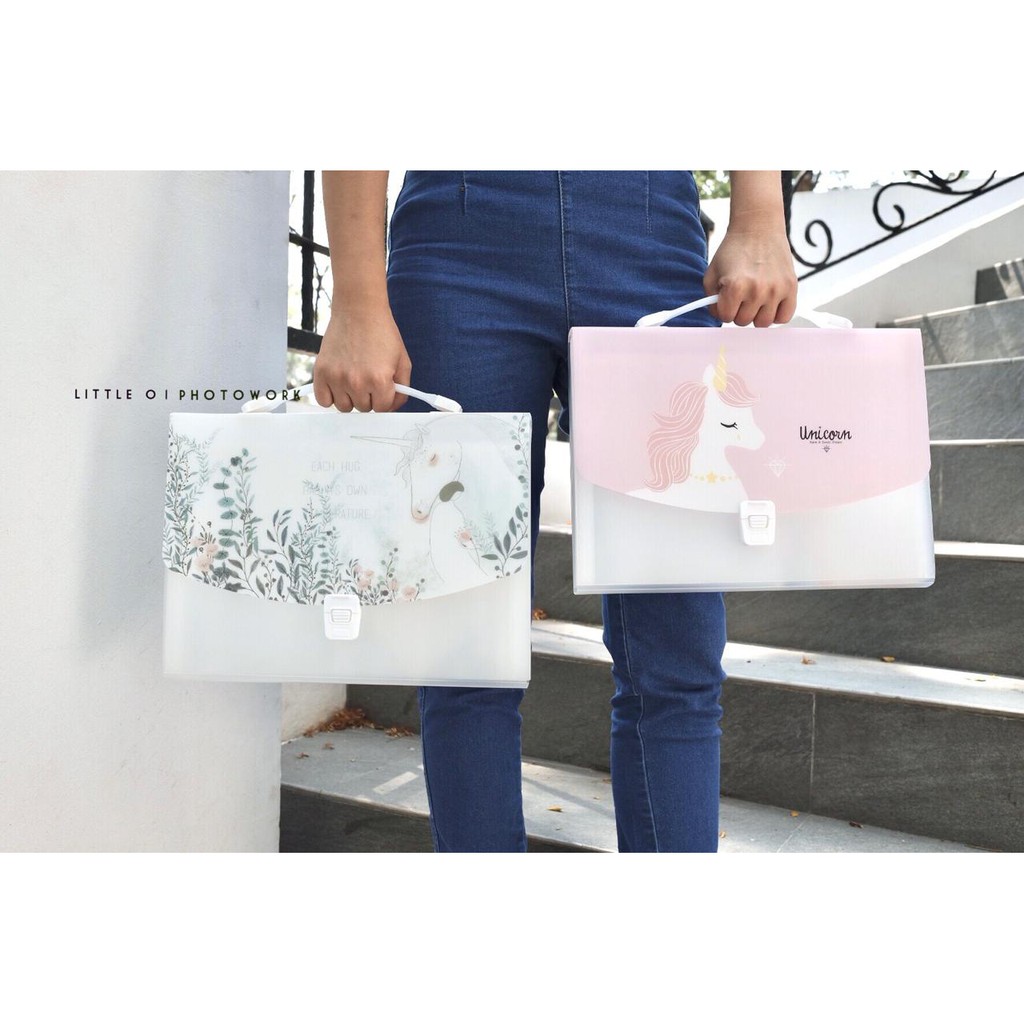 Cute Unicorn File Holder Bag/ file holder lucu/ map