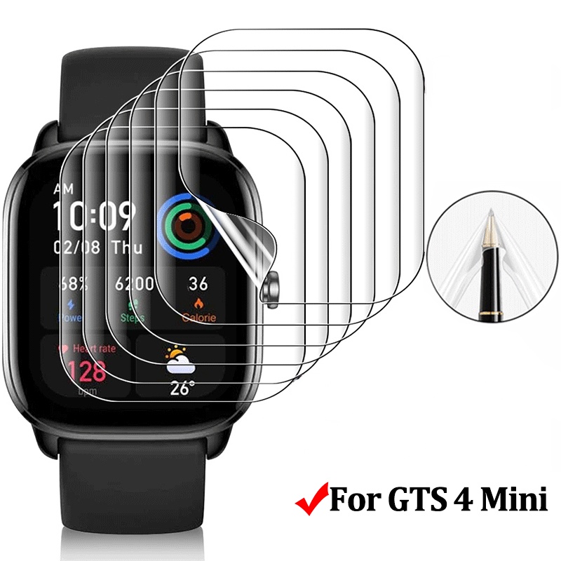 Film Pelindung Layar Bahan TPU Transparan Untuk Smartwatch Amazfit GTS 4 Mini