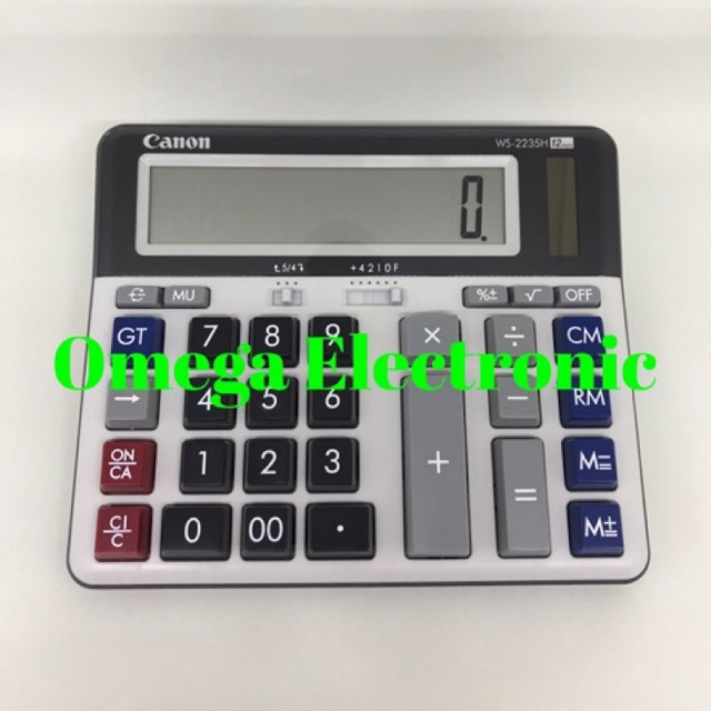 Canon WS-2235H - Calculator Desktop Kalkulator WS 2235 Meja Kantor 12 Digits
