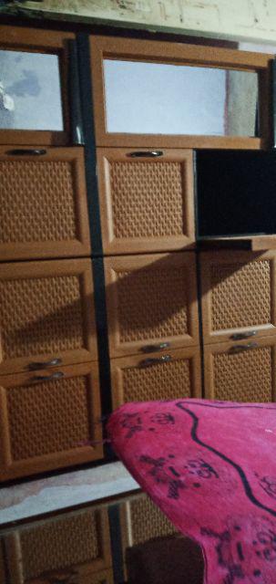 Lemari Plastik Rotan 4 Pintu 1laci Napolly