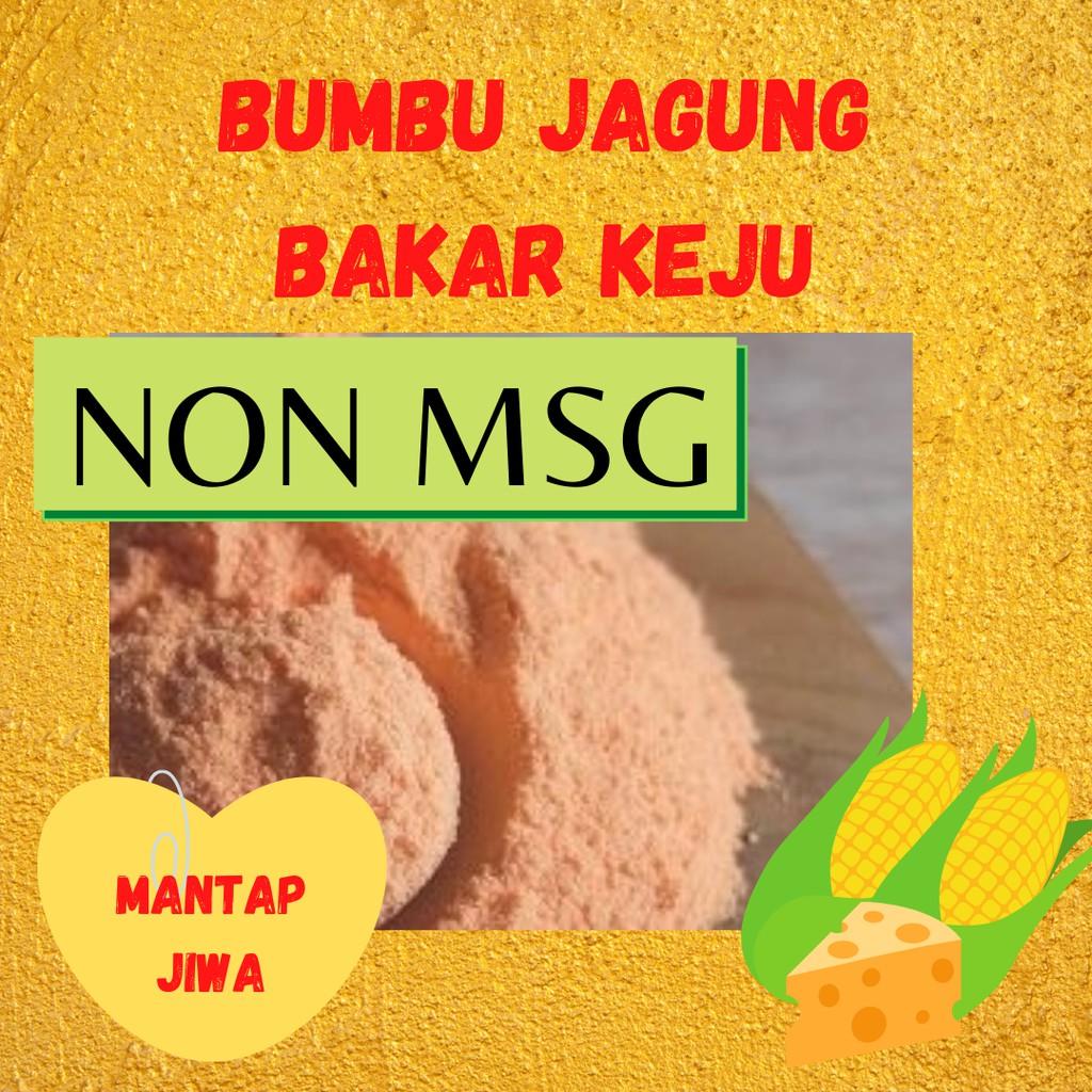 

BUMBU TABUR JAGUNG BAKAR KEJU NON MSG 1 KG FOOD GRADE 1Kg Bubuk Bumbu Singkong Cilung Kerupuk