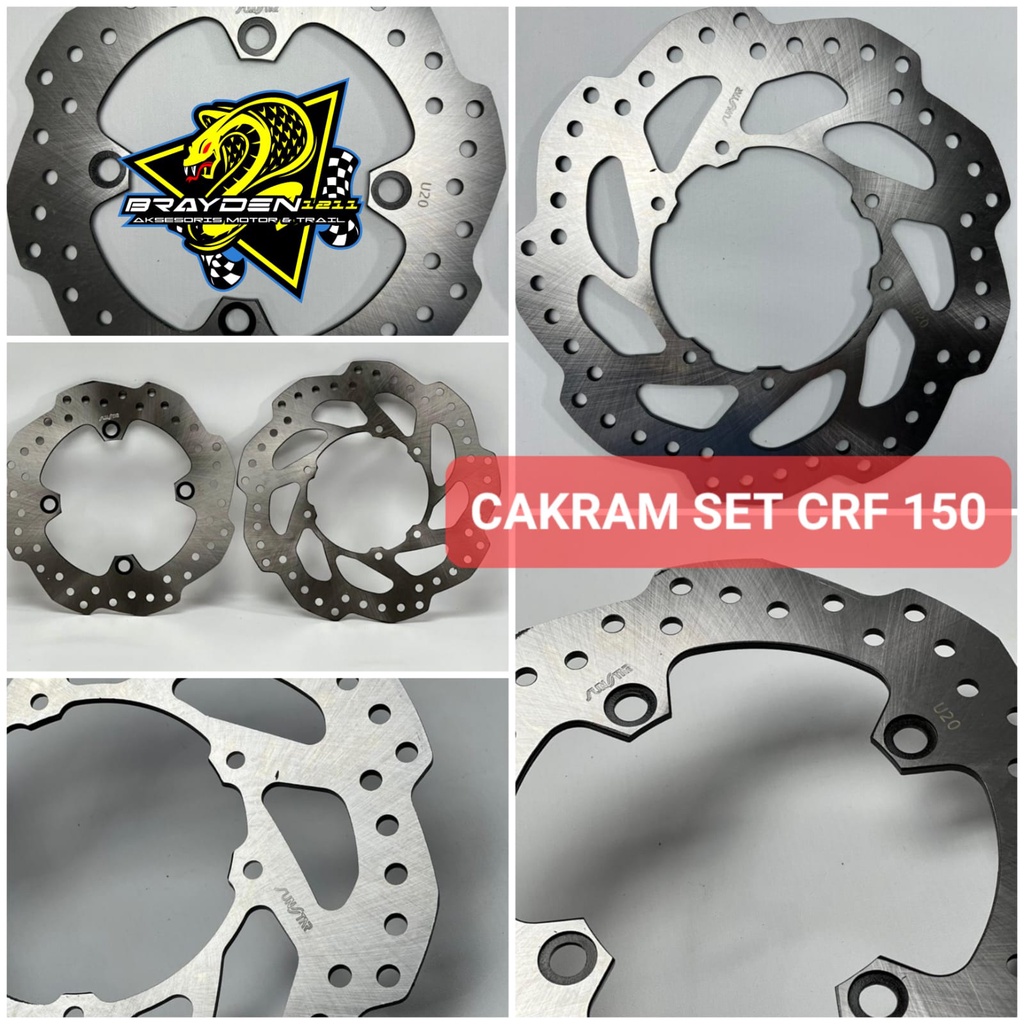 PIRINGAN DISC CAKRAM DEPAN CRF 150 SUNSTAR/CAKRAM SET CRF 150/PIRINGAN HONDA CRF 150