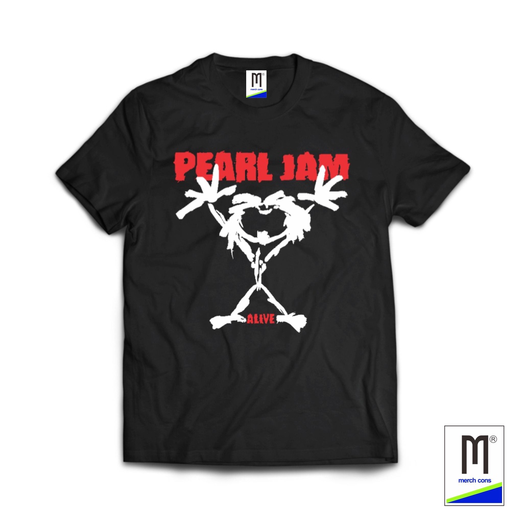Baju pria kaos band | Kaos Band Pearl Jam Original Tag Merchons