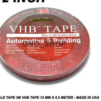 

♩ Double Tape 3M VHB Tape 12 mm x 4,5 Meter - Made in USA ☏