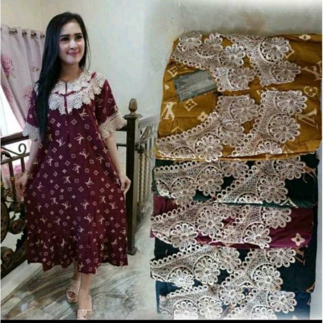 DASTER RENDA MURAH DASTER BAJU TIDUR WANITA ADEM BAHAN RAYON ORIGINAL DASTER BATIK MURAH PEKALONGAN