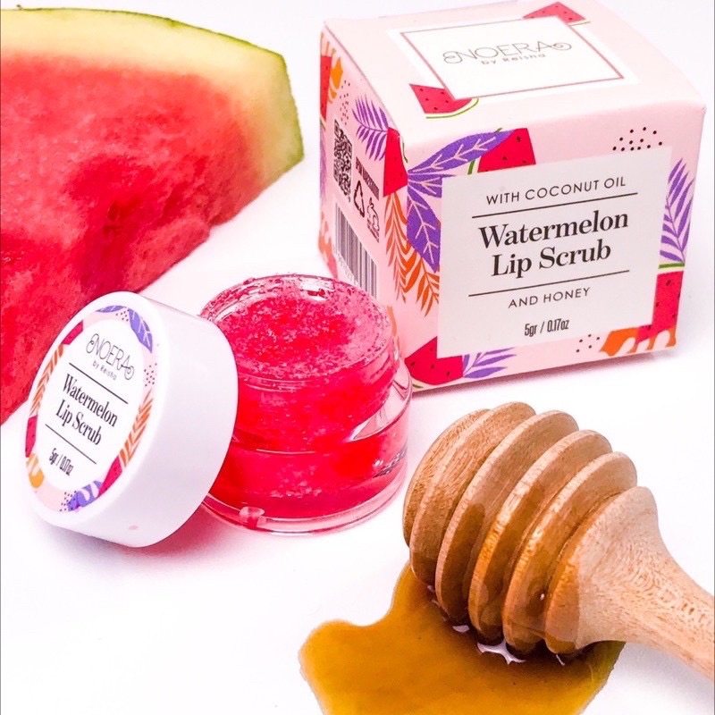 Noera Watermelon Lip Scrub | Scrub Bibir