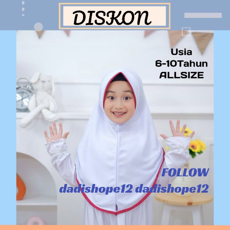 Jilbab Anak Sekolah Usia SD 6-10 Tahun PINGUIN Kerudung Sekolah Terbaru Jilbab Sekolah Anak Tk Sd Pe