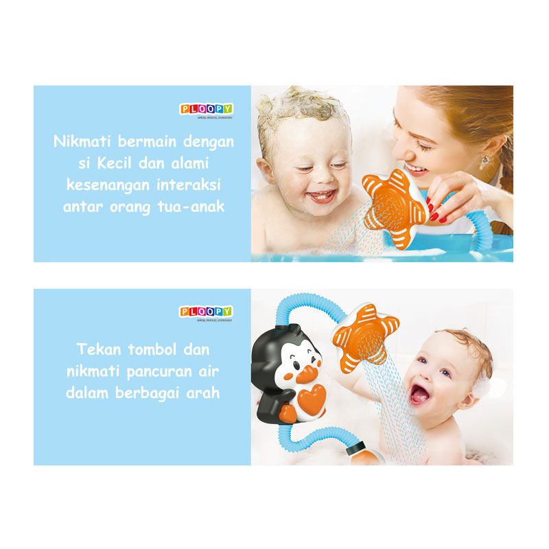 PLOOPY PENGUIN SHOWER 18M+ / PP21167 (MAINAN BABY)