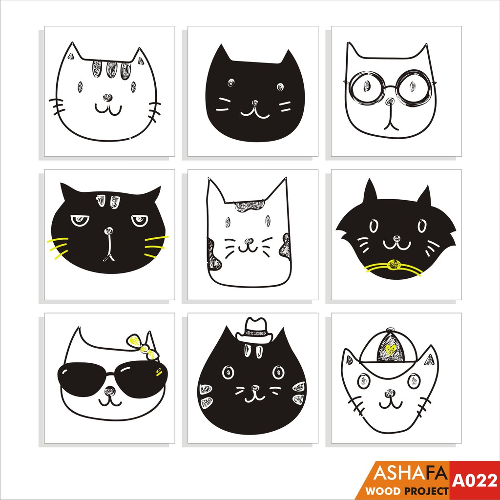 HIASAN DINDING HIASAN KAMAR ANAK HIASAN ANIMAL CUTE PAJANGAN HEWAN KARTUN PAJANGAN KUCING A022 Shopee Indonesia