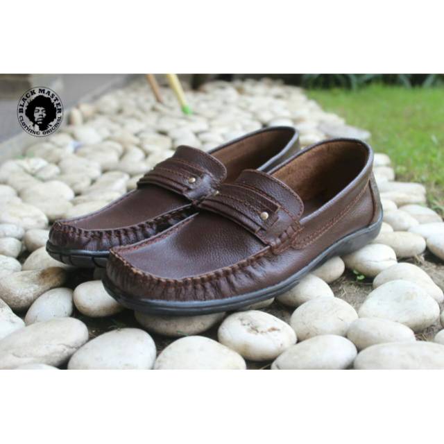 RING DASI - BLACK MASTER ORIGINAL | Sepatu Formal Pria Slop Kerja Moccasin Santai Kuliah Kasual