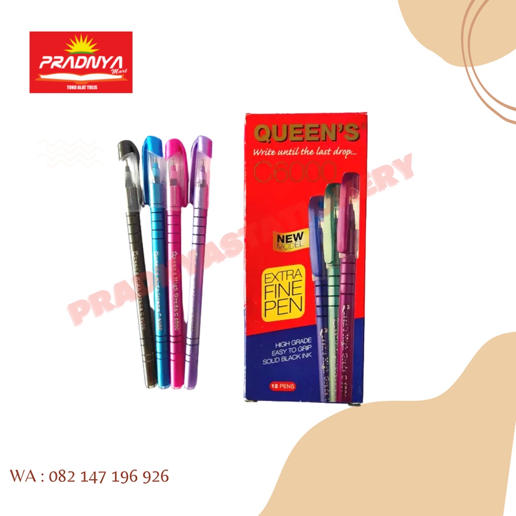 

PULPEN FASTER QUEEN'S C6000 (12 PULPEN /LUSIN)