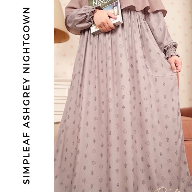 Ditsy Simpleaf Ashgrey size L Jumbo by Ditsy Agustus 2020