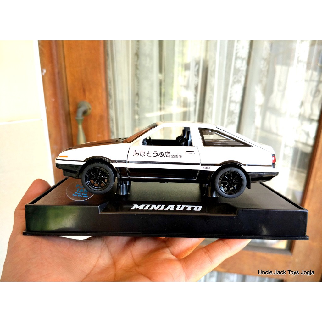 Mainan Anak - Diecast Initial D - Toyota AE 86 Trueno Putih