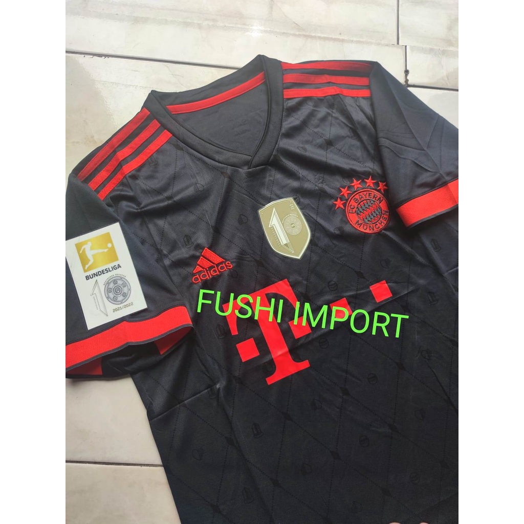 Jersey Baju Bola Munchen 3rd Third Full Patch 2022 2023 Grade Ori