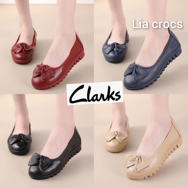 Sepatu Clarks radial ulir best seller / sepatu wanita clarks kulit asli /Clarks radial