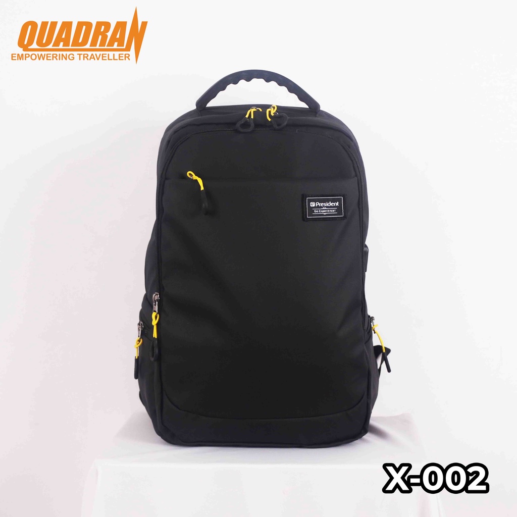 Quadran x President - Tas Backpack President Backpack Ransel Laptop