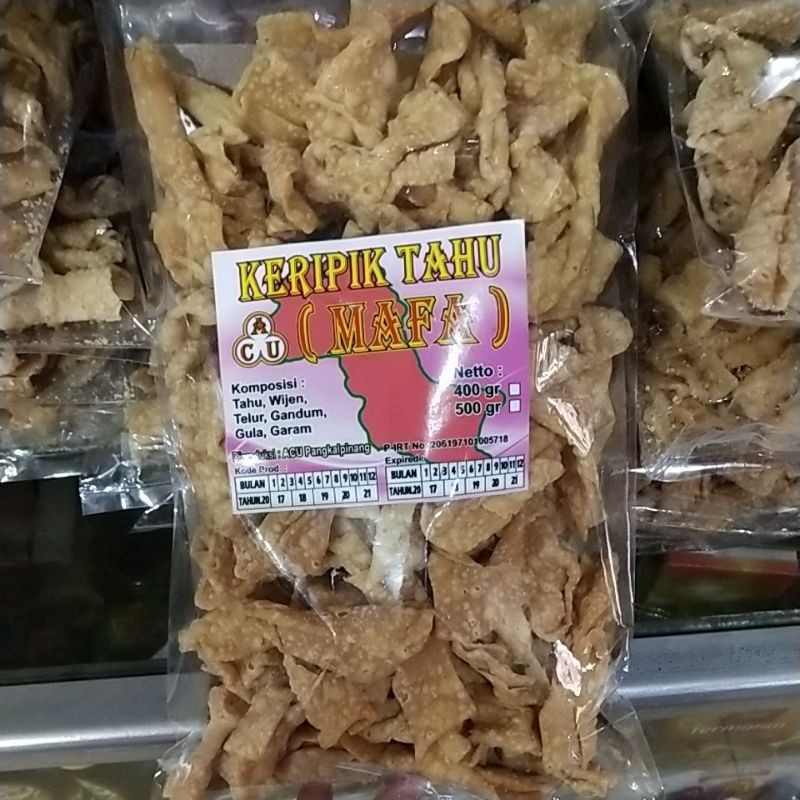 

Keripik Tahu / Mafa Bangka cap Acu 400g