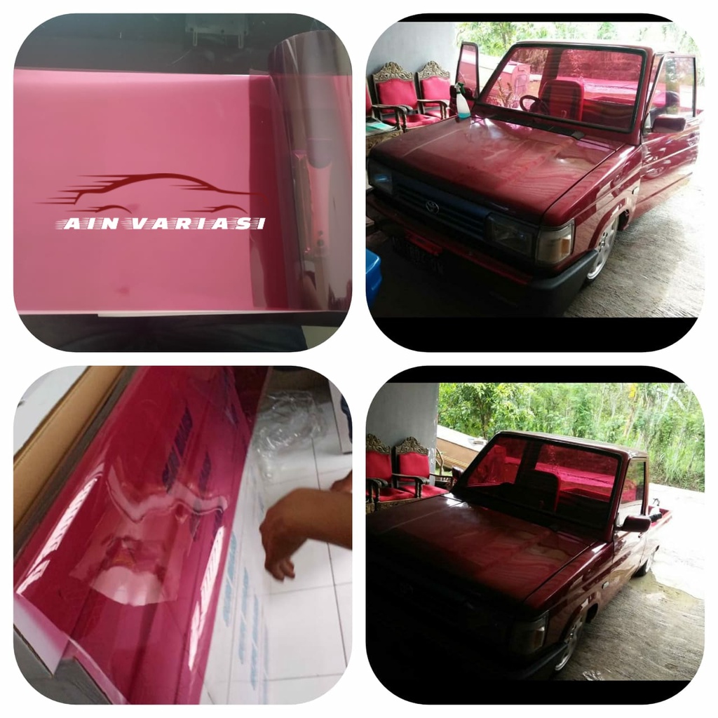 Stiker kaca film mobil jendela rumah gedung kantor ruko sun mars soft red fashion terbaru