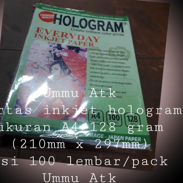 

☎ kertas inkjet hologram ukuran A4 128 gram isi 100 lembar/pack ➨