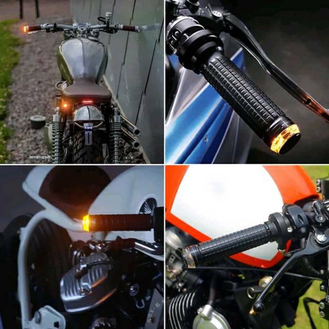 Jalu stang end bar 2 mode sein dan DRL led