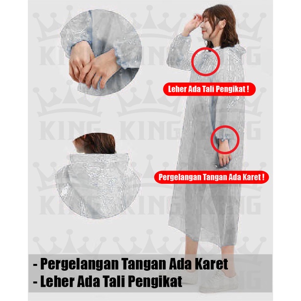 Baju APD Plastik - Baju Lengan Panjang Karet - Cover Baju APD Diposable Lengan Karet