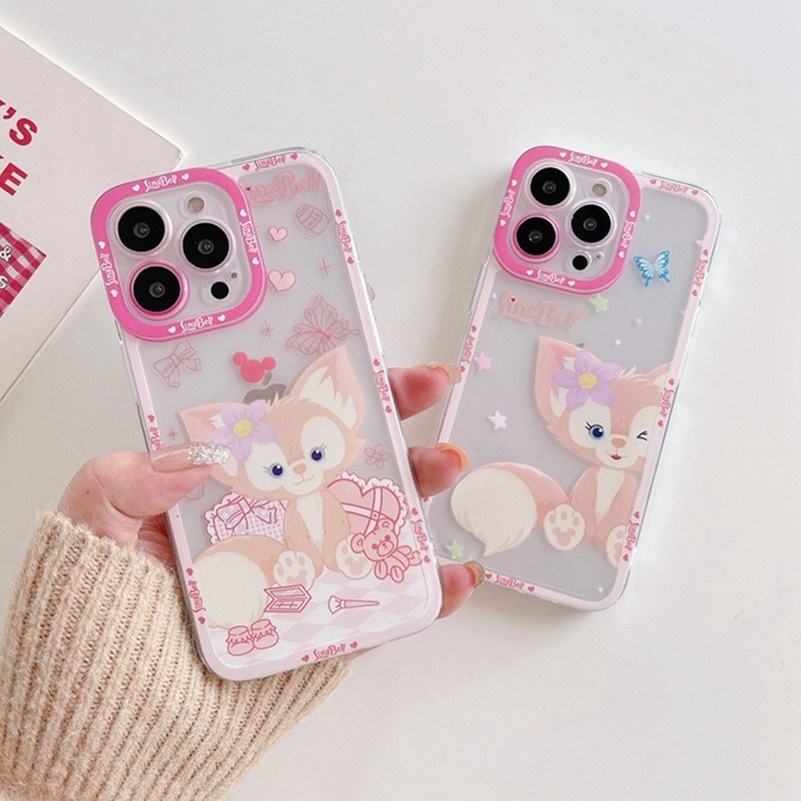 Casing Tpu Soft Case iPhone 14 13 12 11 Pro Max X Xr Xs Se 2020 Max iPhone 7 8 7 6 6s Plus + Shockproof Motif Rubah Lucu Girly Style Cute Fox Translucent TPU Phone Case Shockproof Waterproof Soft Case