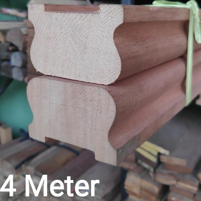 railing tangga kayu kamper oven RT01K / RT01B - RT01K (MERANTI)
