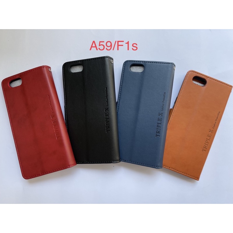 Leather Wallet flip New Oppo F1s/a59