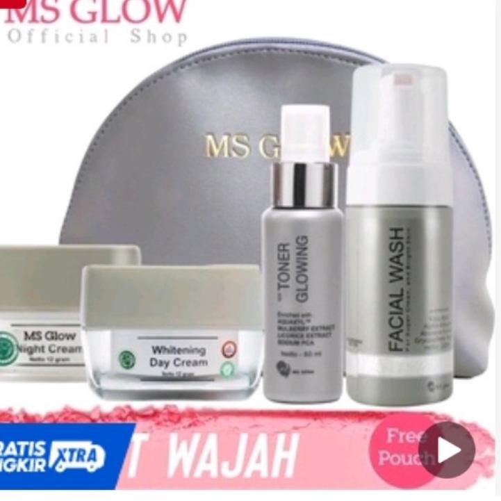 [QS1219] PAKET WAJAH MS GLOW/MS GLOW PAKET WAJAH/MS GLOW WHITENING/ACNE/ULTIMATE/LUMINOUS ORIGINAL 1