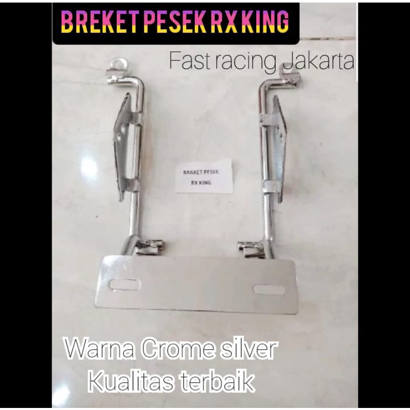 Breket pesek RX KING / breket tralis kupingan lampu variasi rx king dan plat nomor