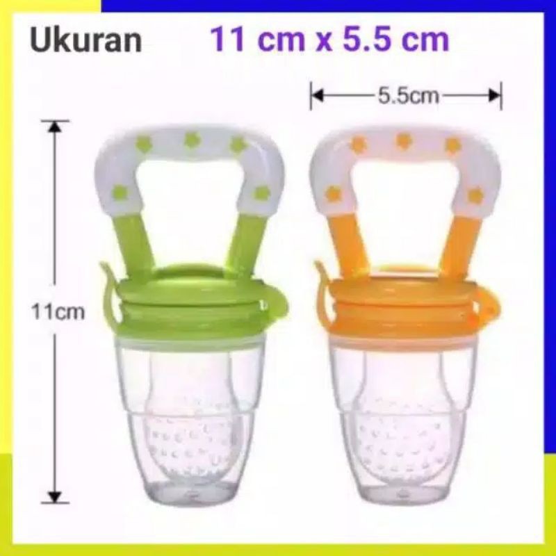 TEETHER DOT BUAH BAYI EMPENG BUAH GIGITAN ANAK BAYI Titer Baby Feeder Theeter Rattle