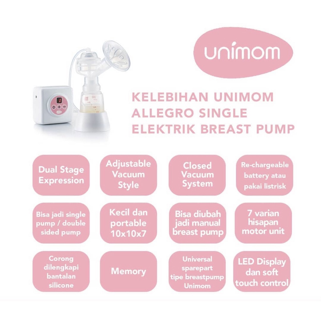 UNIMOM ALLEGRO ELECTRICAL BREAST PUMP FREE SWITCH KIT