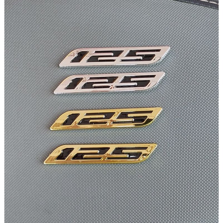 emblem angka 125 3d non ori