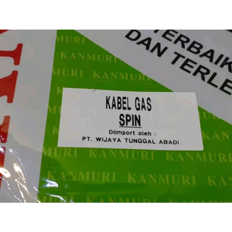 kabel tali gas spin 125 original Kanmuri