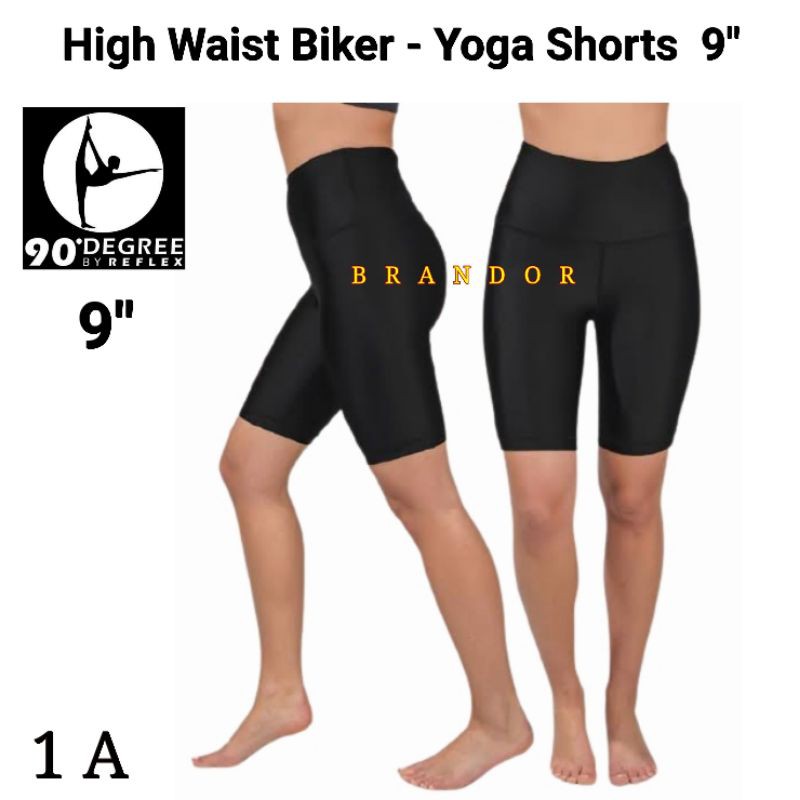 DGSHBLACK - WOMEN HIGH WAIST BIKER 3&quot; 5&quot; 7&quot; 9&quot; - YOGA PANTS By DEGREE