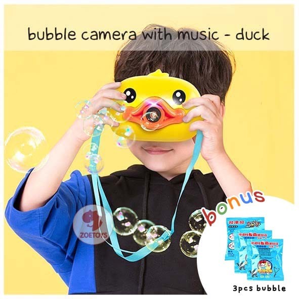Jual Mainan Bubble Elektrik Kamera / Bubble Blower Machine - Bebek Termurah