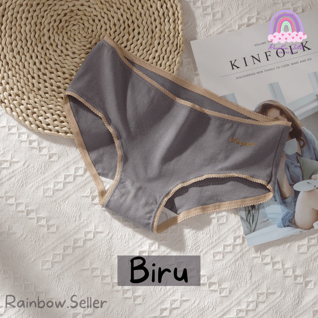 ✨Rainbow.Seller✨CELANA DALAM WANITA 100% KATUN CD CEWEK UNDERWEAR KOLOR CEWEK DEWASA KUALITAS PREMIU