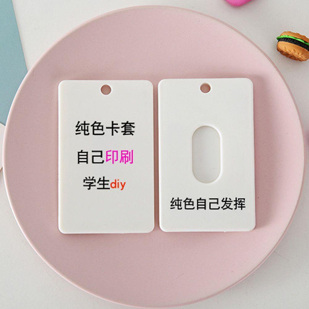 Holder Kartu Nama / Identitas DIY Motif Bunga Warna Putih Untuk Koper