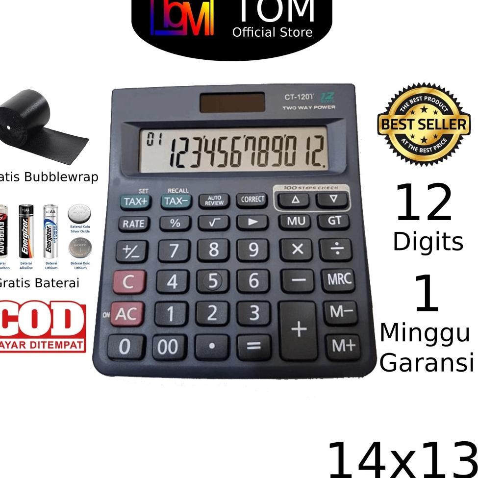 

❆Terbaru FikF7 Kalkulator 120T 12 Digit - Calculator Check Dual 2 Power 54 ➧Best Produk