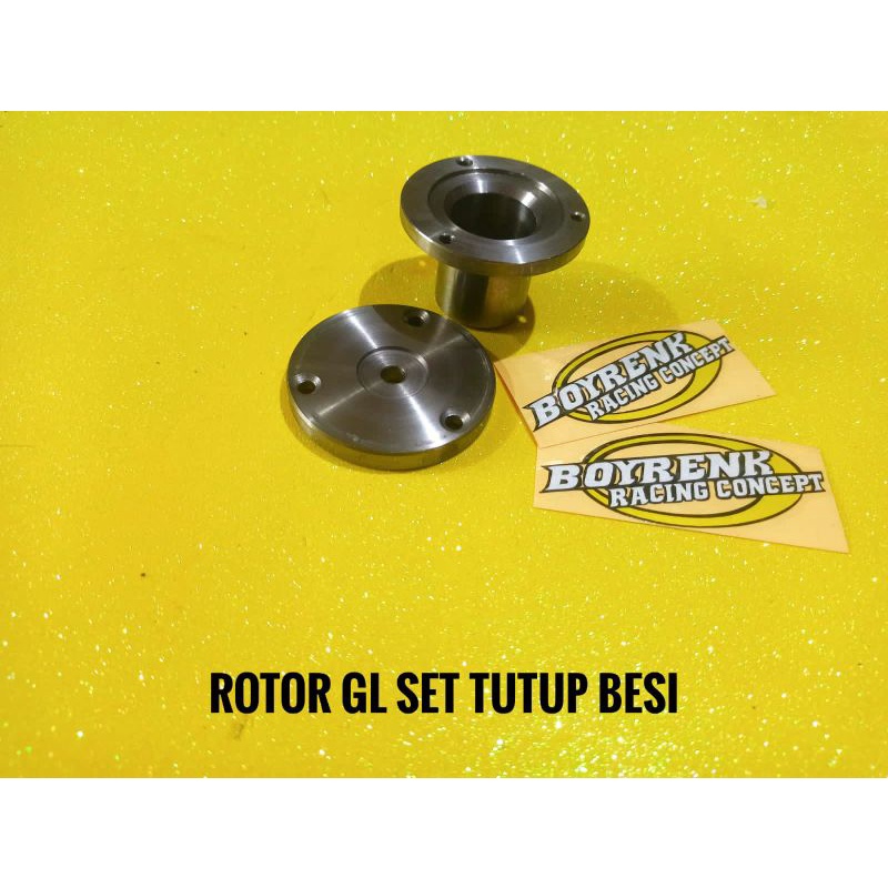 ROTOR OLI POMP BAHAN BESI ONLY /SET TUTUP BESI  PNP GL/MP/TIGER - BOYRENK RACING CONCEPT