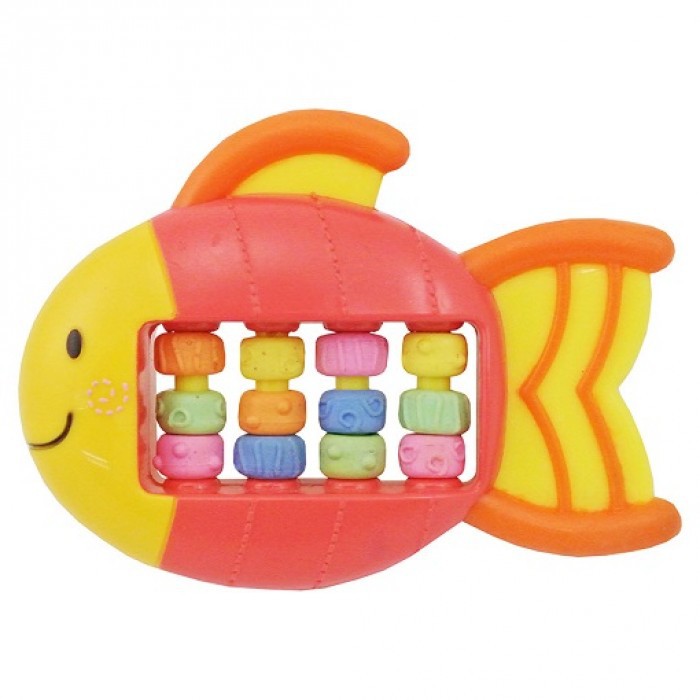 Lucky Baby - Whizzy Rattle Teether (Roller Fish)