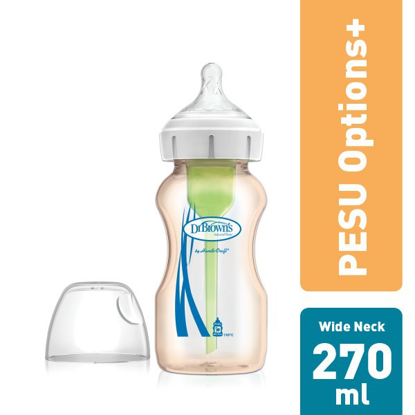 DR.BROWNS PESU OPTIONS PLUS WIDE NECK BABY BOTTLE / BOTOL SUSU BAYI