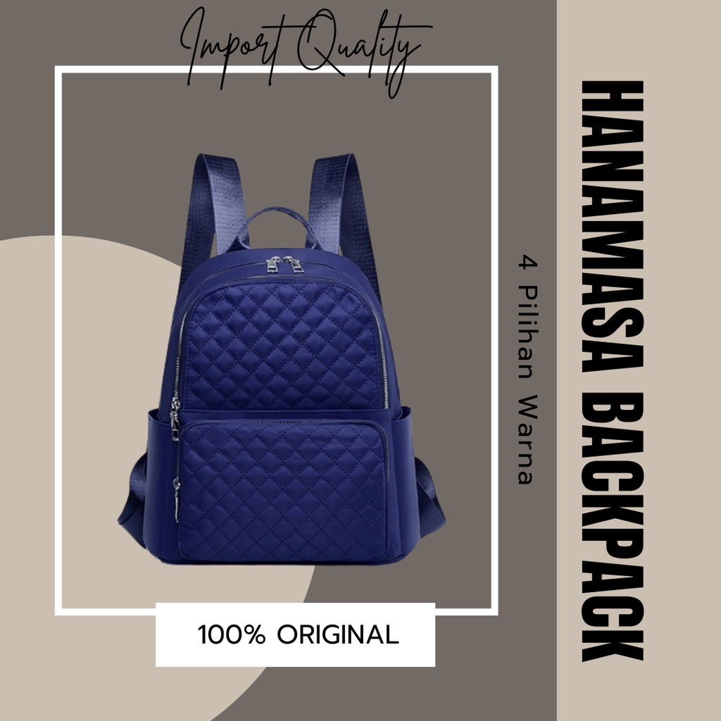 4 Warna I Tas Ransel Wanita Import " HANAMASA "