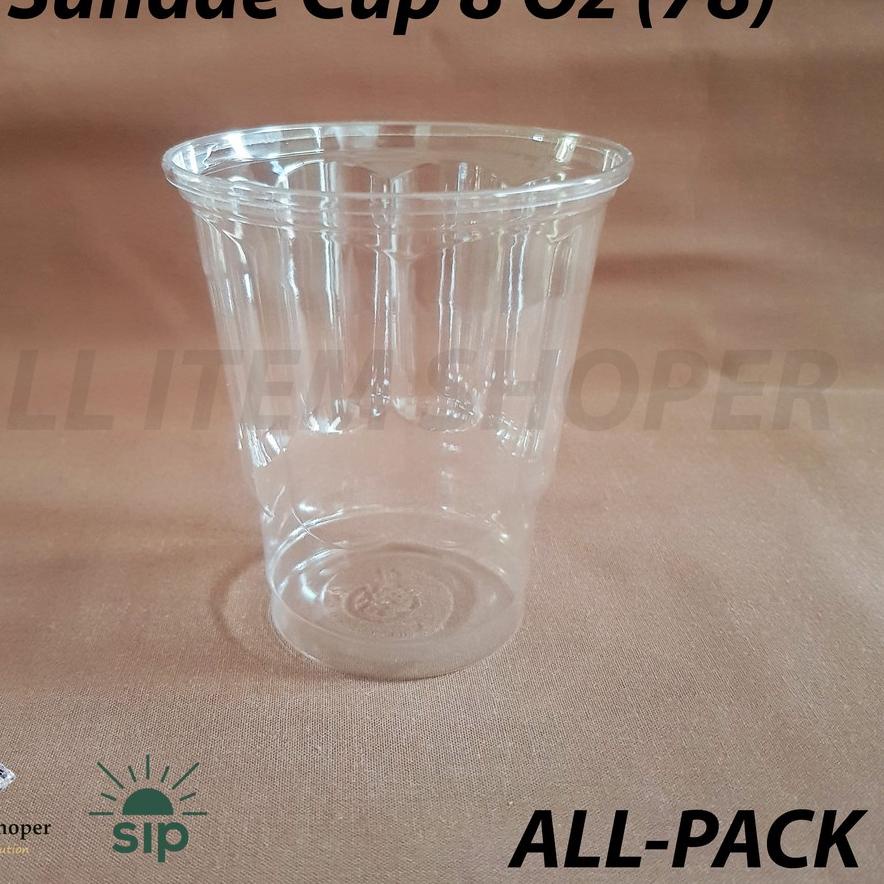 ☄ Sundae Cup 8 Oz / Ice Cream Cup @50 Pcs PET SIP 78 ♤