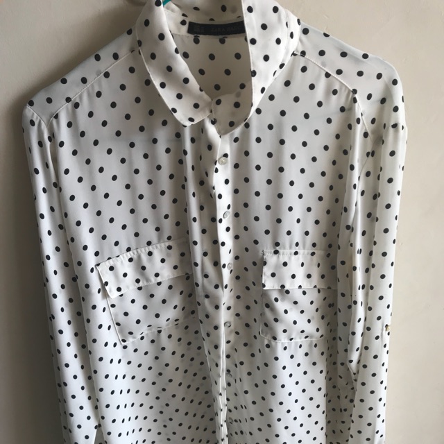 Zara polkadot blouse