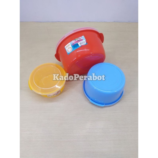 toples basi+tutup casserolel - tempat makanan tutup - toples plastik