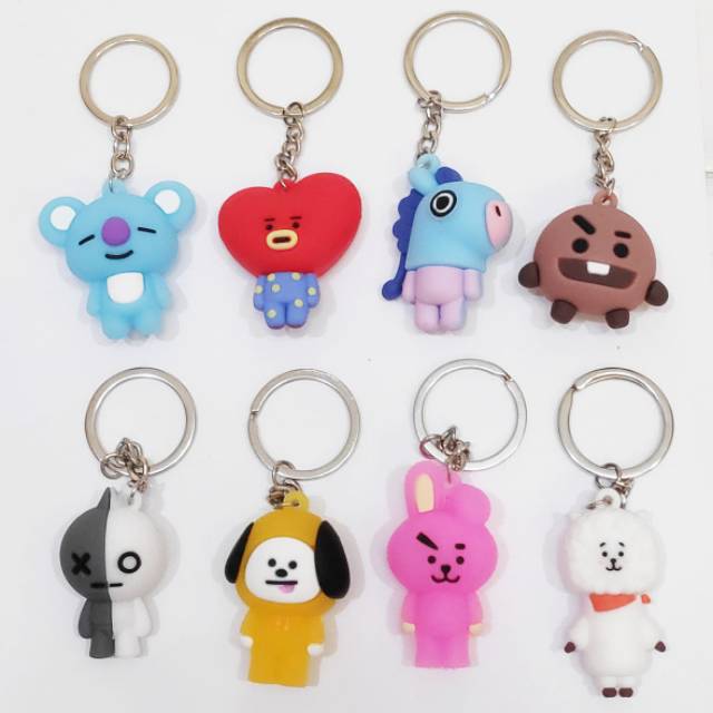 Keychain BT21 BTS GANTUNGAN  KUNCI  BT21 murah  BANGTAN BOYS 